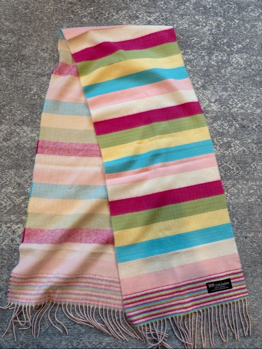 Colorful Cashmere scarf